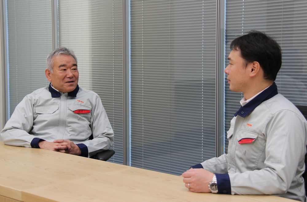 東芝能源系統公司 京浜事業(yè)所 原子能設備裝備部 住吉幸博先生（左），同機構 高見(jiàn)正平先生（右）