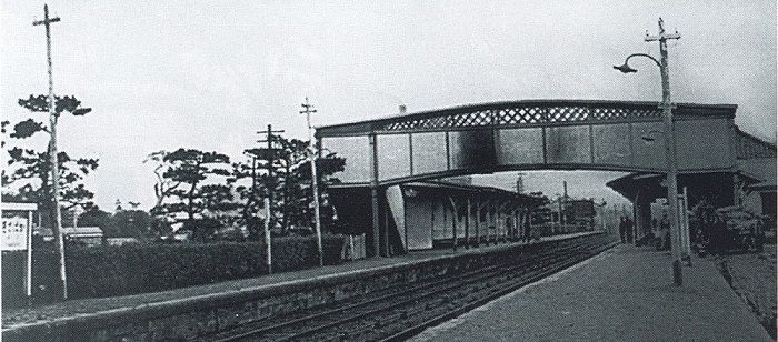 1908年左右鐵路川崎站和新工廠(chǎng)附近的情形