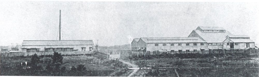 1908年左右鐵路川崎站和新工廠(chǎng)附近的情形
